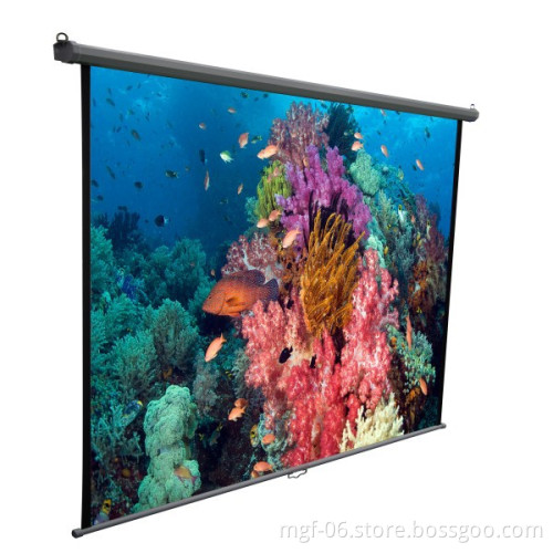 VG-JMW072096 MGF 120'' 16:9 raper Extension Bracket Projector Screen/Manual Screen